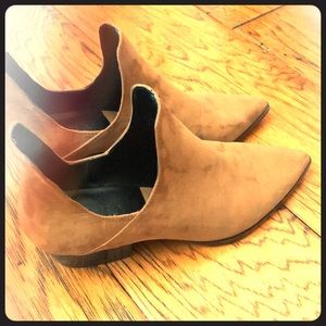 ZARA suede ankle booties